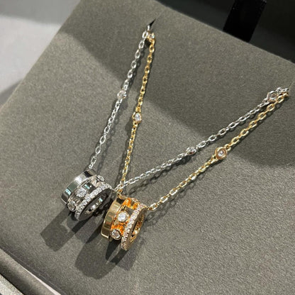 [LUCKY LOVE]CHAIN MOVE ROMANE PEDAND NECKLACE