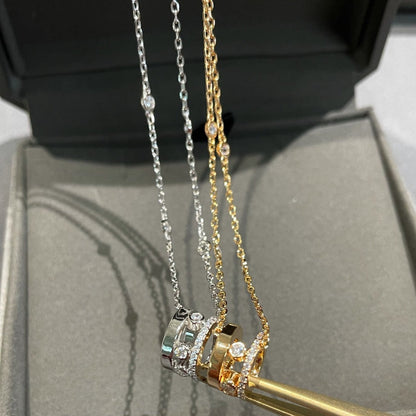 [LUCKY LOVE]CHAIN MOVE ROMANE PEDAND NECKLACE