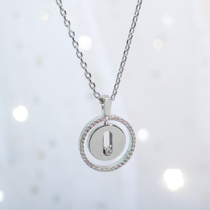 [LUCKY LOVE]LUCKY MOVE PM NECKLACE SILVER DIAMOND