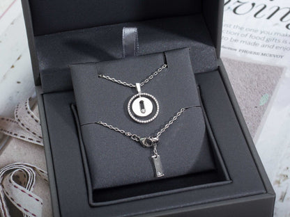 [LUCKY LOVE]LUCKY MOVE PM NECKLACE SILVER DIAMOND