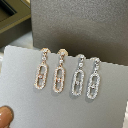 [LUCKY LOVE]DORMEUSES MOVE UNO DIAMOND EARRINGS