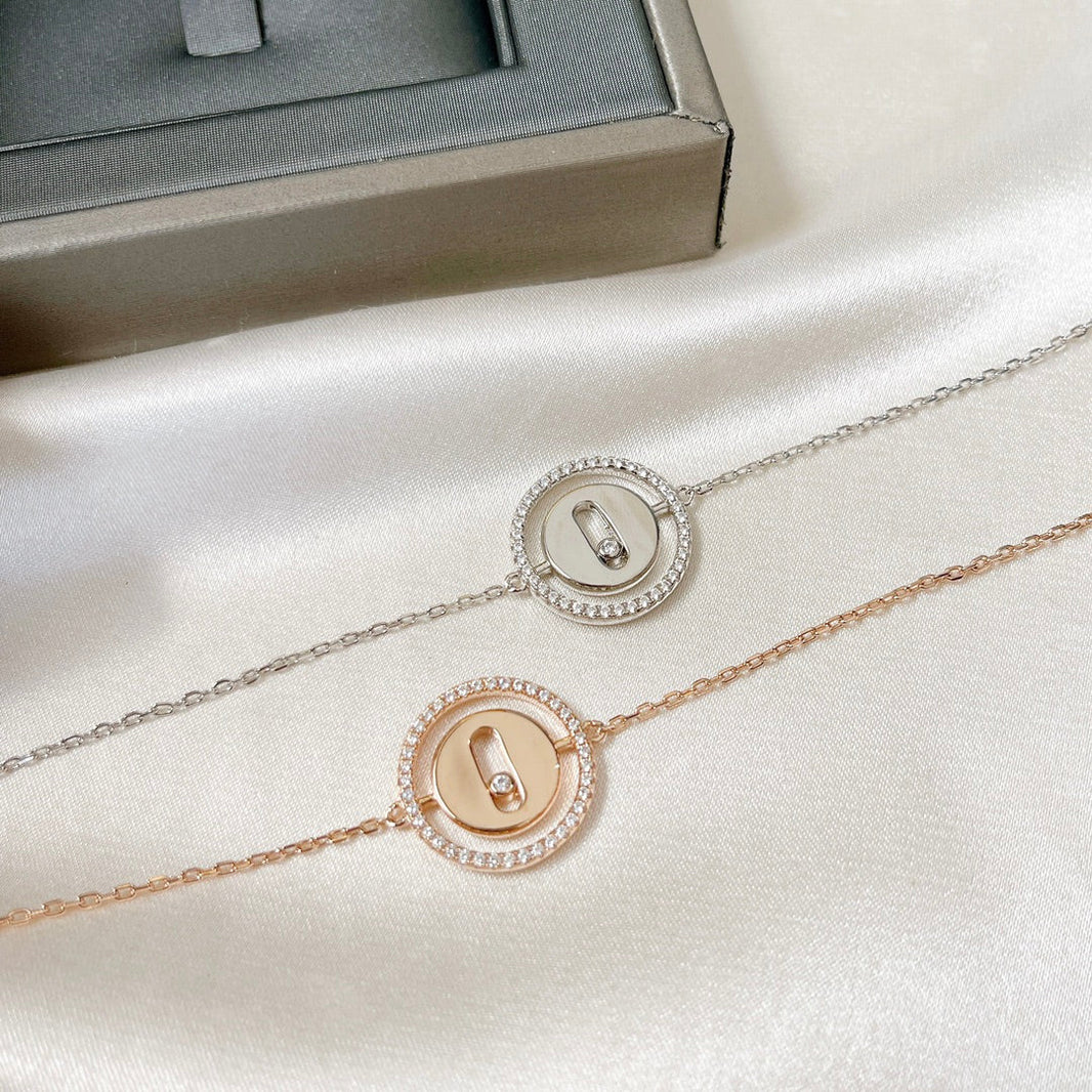 [LUCKY LOVE]LUCKY MOVE PAVED DIAMOND BRACELET