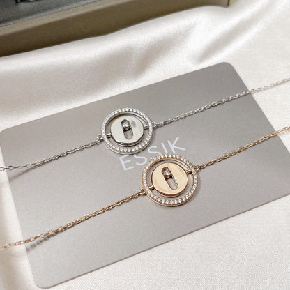 [LUCKY LOVE]LUCKY MOVE PAVED DIAMOND BRACELET