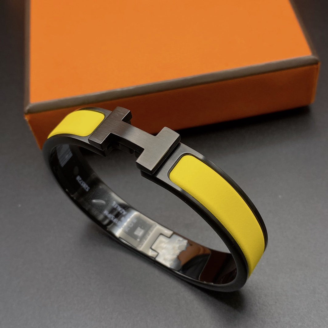 [LUCKY LOVE]CLIC HM SO BLACK YELLOW BRACELET