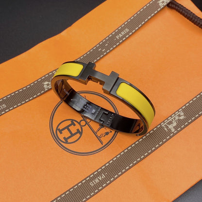 [LUCKY LOVE]CLIC HM SO BLACK YELLOW BRACELET