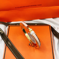 [LUCKY LOVE]CLASSIC HM CLIC  PINK 8MM ENAMEL BRACELET
