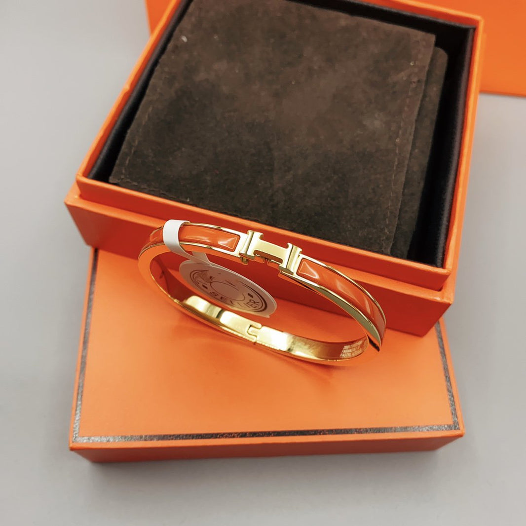 [LUCKY LOVE]CLASSIC HM CLIC RED 8MM ENAMEL BRACELET