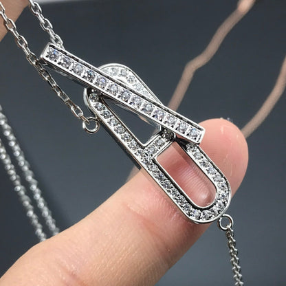 [LUCKY LOVE]HM NECKLACE PLATINUM ROSE GOLD DIAMOND