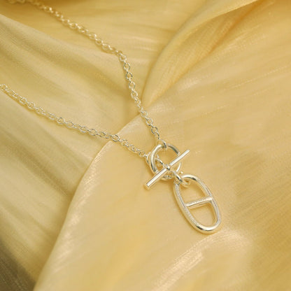 [LUCKY LOVE]HM CHAINE D'ANCRE PENDANT NECKLACE STERLING SILVER