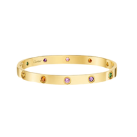 [LUCKY LOVE]2026 RAINBOW LOVE BRACELET 6.1MM  10 DIAMONDS