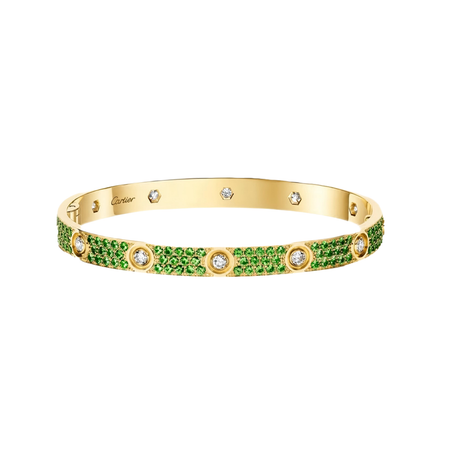 [LUCKY LOVE]2026 PAVE GEMSTONE LOVE BRACELET 6.1MM 10 DIAMONDS