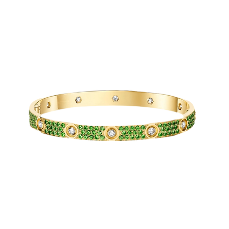 [LUCKY LOVE]2026 PAVE GEMSTONE LOVE BRACELET 6.1MM 10 DIAMONDS
