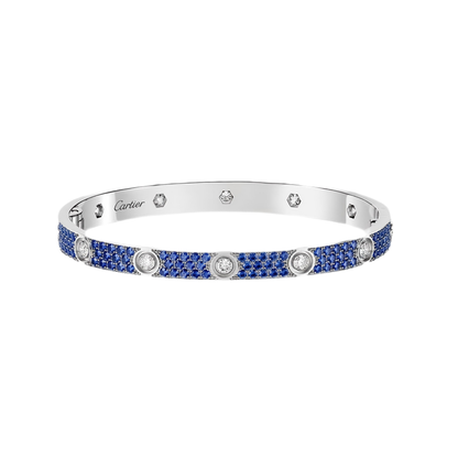[LUCKY LOVE]2026 PAVE GEMSTONE LOVE BRACELET 6.1MM 10 DIAMONDS