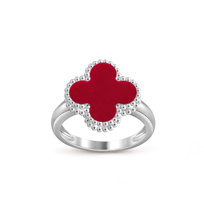 [LUCKY LOVE]CLOVER SILVER RING COLLECTION