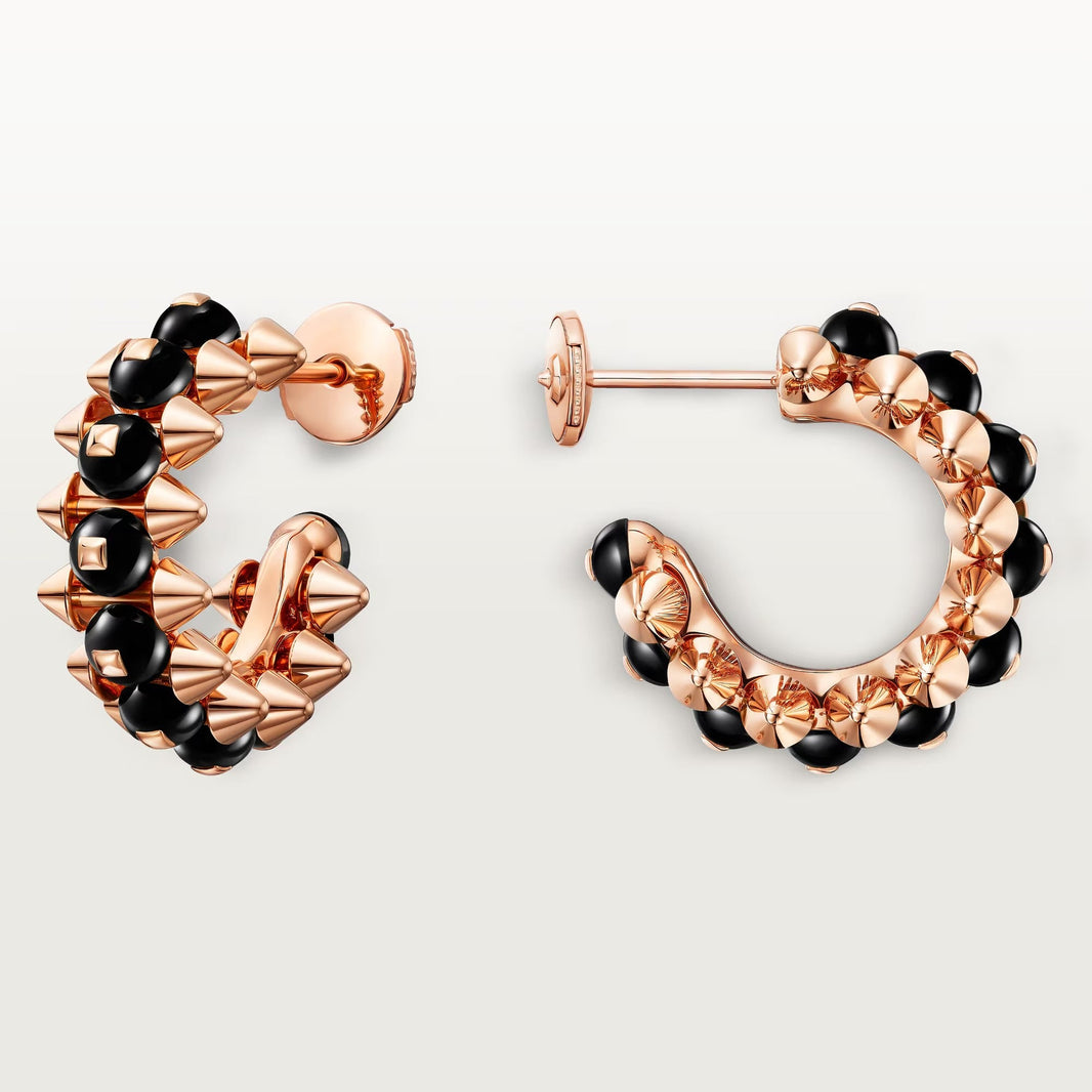[LUCKY LOVE]CLASH 7.9MM AGATE CHALCEDONY EARRINGS