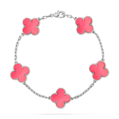 [LUCKY LOVE]CLOVER SILVER BRACELET COLLECTION,5 MOTIFS