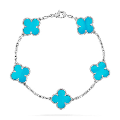 [LUCKY LOVE]CLOVER SILVER BRACELET COLLECTION,5 MOTIFS