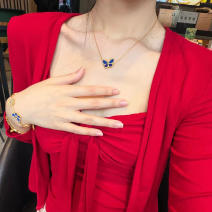 [LUCKY LOVE]2026 NEW STYLE LUCKY SPRING BUTTERFLY 1 MOTIFS FLOWER NECKLACE