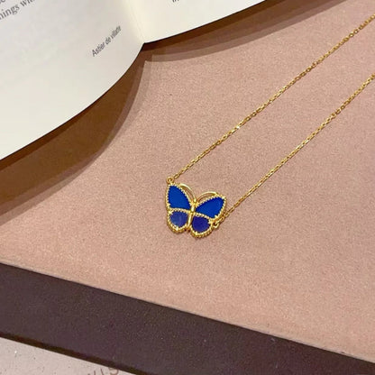 [LUCKY LOVE]2026 NEW STYLE LUCKY SPRING BUTTERFLY 1 MOTIFS FLOWER NECKLACE