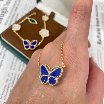 [LUCKY LOVE]2026 NEW STYLE LUCKY SPRING BUTTERFLY 1 MOTIFS FLOWER NECKLACE