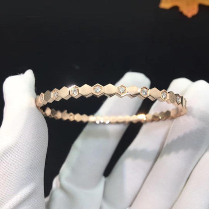 [LUCKY LOVE]BEE LOVE PINK GOLD DIAMOND BRACELET