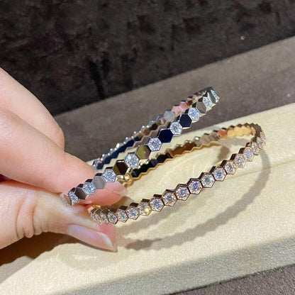 [LUCKY LOVE]BEE LOVE GOLD BRACELET FULL DIAMOND