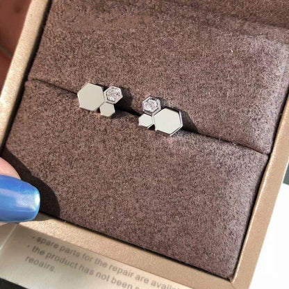 [LUCKY LOVE]BEE LOVE SILVER DIAMOND EARRINGS