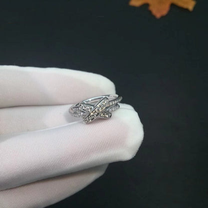 [LUCKY LOVE]JEUX DE SILVER DIAMOND RING