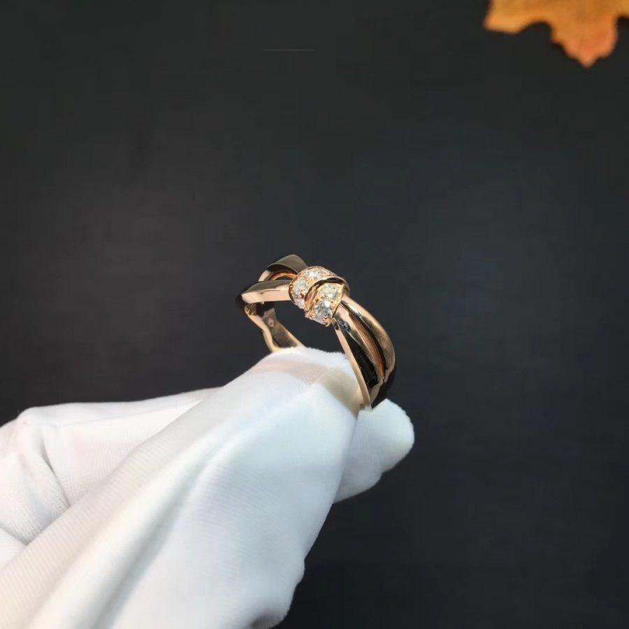 [LUCKY LOVE]LIENS RING PINK GOLD DIAMOND