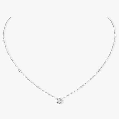 [LUCKY LOVE]Diamond Necklace 0,20ct Brilliant Shape Joy