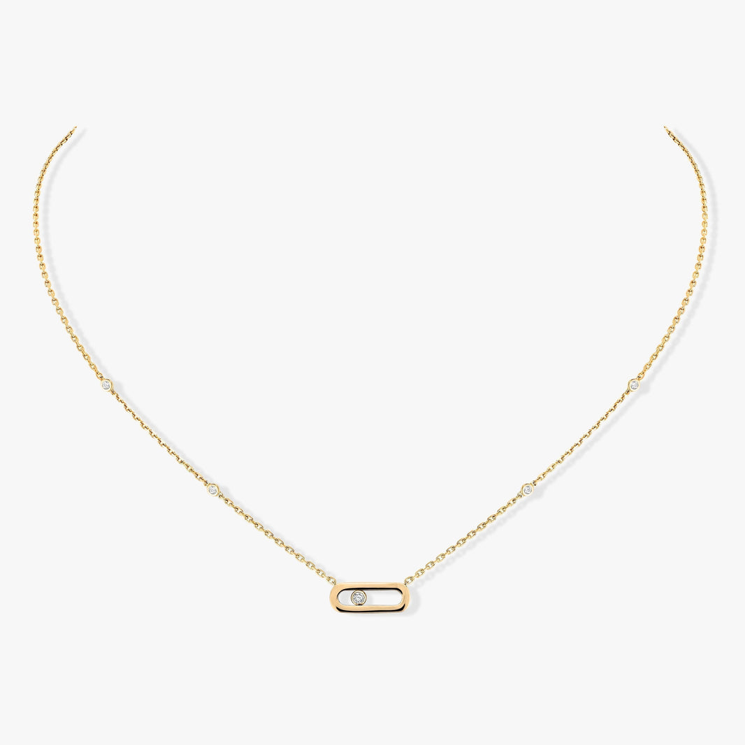 [LUCKY LOVE]MOVE UNO DIAMOND NECKLACE
