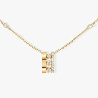 [LUCKY LOVE]CHAIN MOVE ROMANE PEDAND NECKLACE