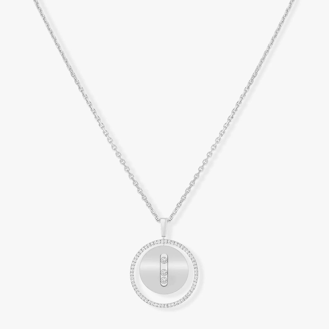 [LUCKY LOVE]LUCKY MOVE MM SILVER DIAMOND NECKLACE