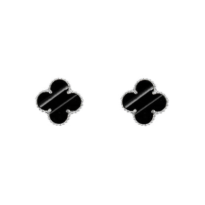 [LUCKY LOVE]CLOVER SILVER 15MM EARRINGS COLLECTION