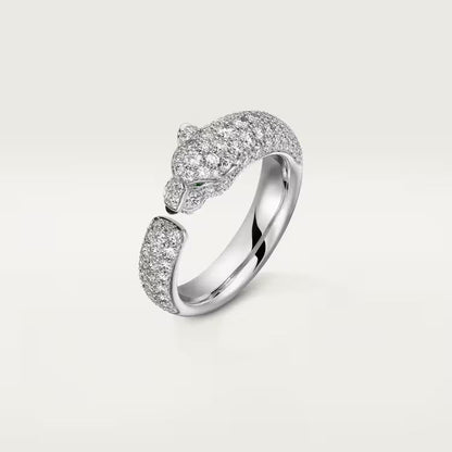 [LUCKY LOVE]PANTHERE FULL DIAMOND SMALL RING