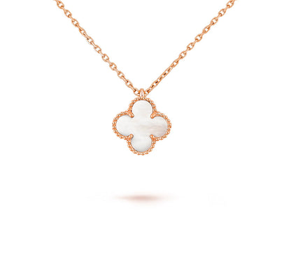 [LUCKY LOVE]CLOVER MINI 9.5MM CARNELIANS NECKLACE COLLECTION