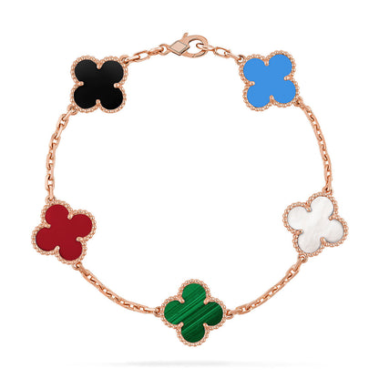 [LUCKY LOVE]CLOVER ROSE GOLD BRACELET COLLECTION,5 MOTIFS