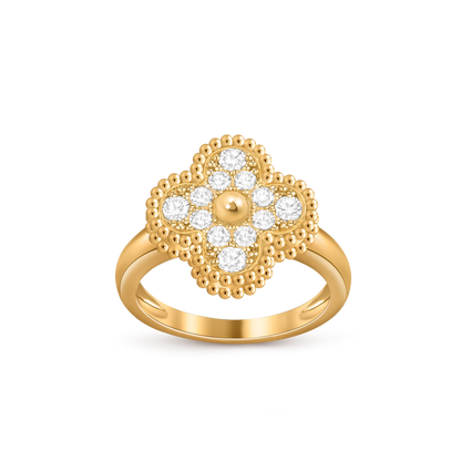 [LUCKY LOVE]CLOVER RING GOLD COLLECTION