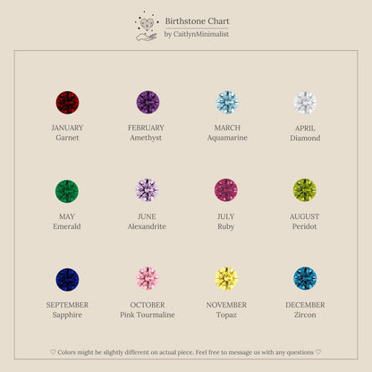 Butterfly Birthstone Flatback Studs