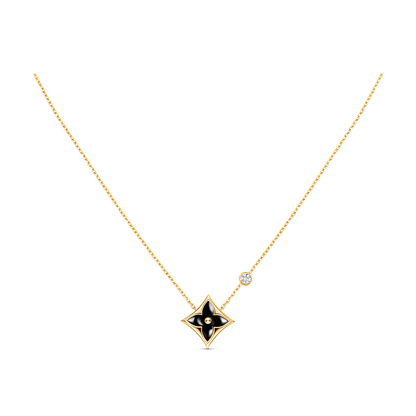 [LUCKY LOVE]STAR BLACK MOP NECKLACE
