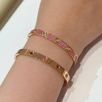 [LUCKY LOVE]2026 RAINBOW LOVE BRACELET 6.1MM  10 DIAMONDS
