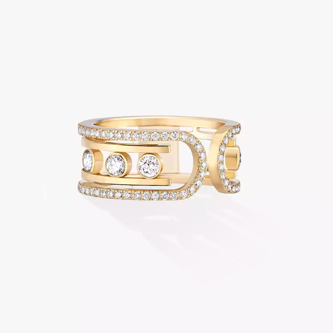 [LUCKY LOVE]Move 10th Diamond Ring in Gold
