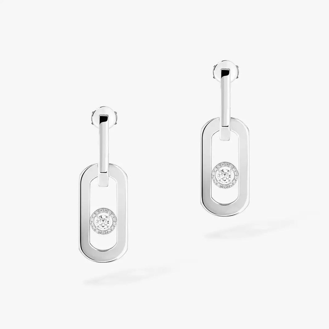 [LUCKY LOVE] So Move XL Diamond Hoop Earring