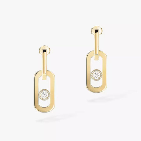 [LUCKY LOVE] So Move XL Diamond Hoop Earring