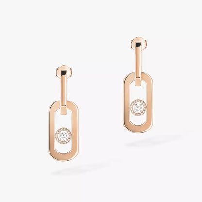 [LUCKY LOVE] So Move XL Diamond Hoop Earring