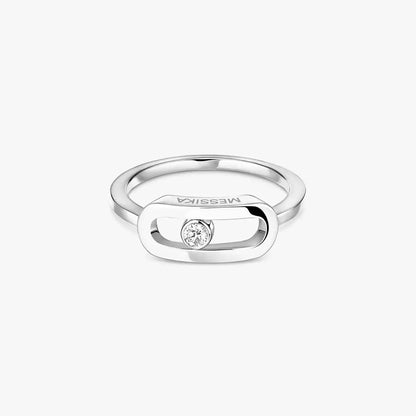 [LUCKY LOVE]Move Uno Diamond Ring in Gold