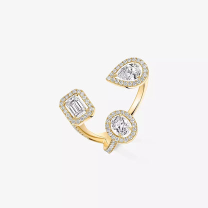 [[LUCKY LOVE] Diamond Ring 0,25ct My Twin Trilogy