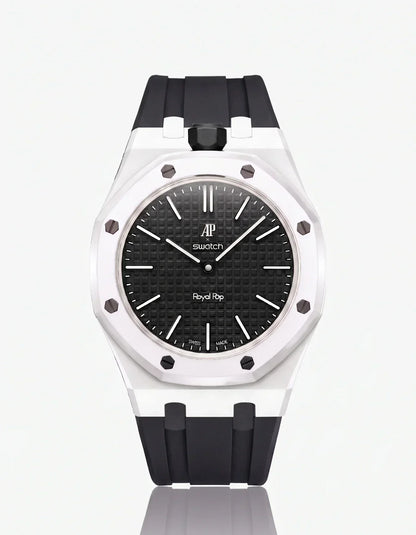 Silicone Strap & Case Royal Pop Ocho Negro(Customize  Colors)