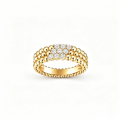 [LUCKY LOVE]Five-row diamond bracelet