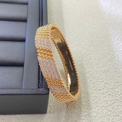 [LUCKY LOVE]Five-row diamond bracelet